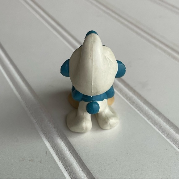 The Smurfs Miller Smurf w/ Wheat Sack Grain Mill Peyo Vintage Display Figurine - Picture 6 of 11